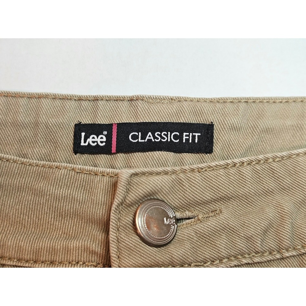 Lee Classic Fit 90s Tan Etched Deco Pocket - Size 12 - Picture 4 of 7